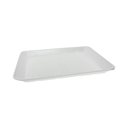 Pactiv Supermarket Tray, No 1014 1-Comp, 13.88 x 9.88 x 1, White, PK100 HTF110140000
